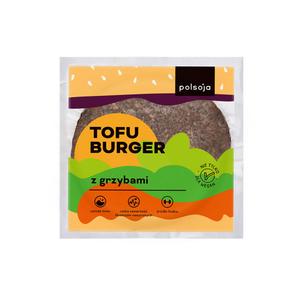 Tofu burger z grzybami 